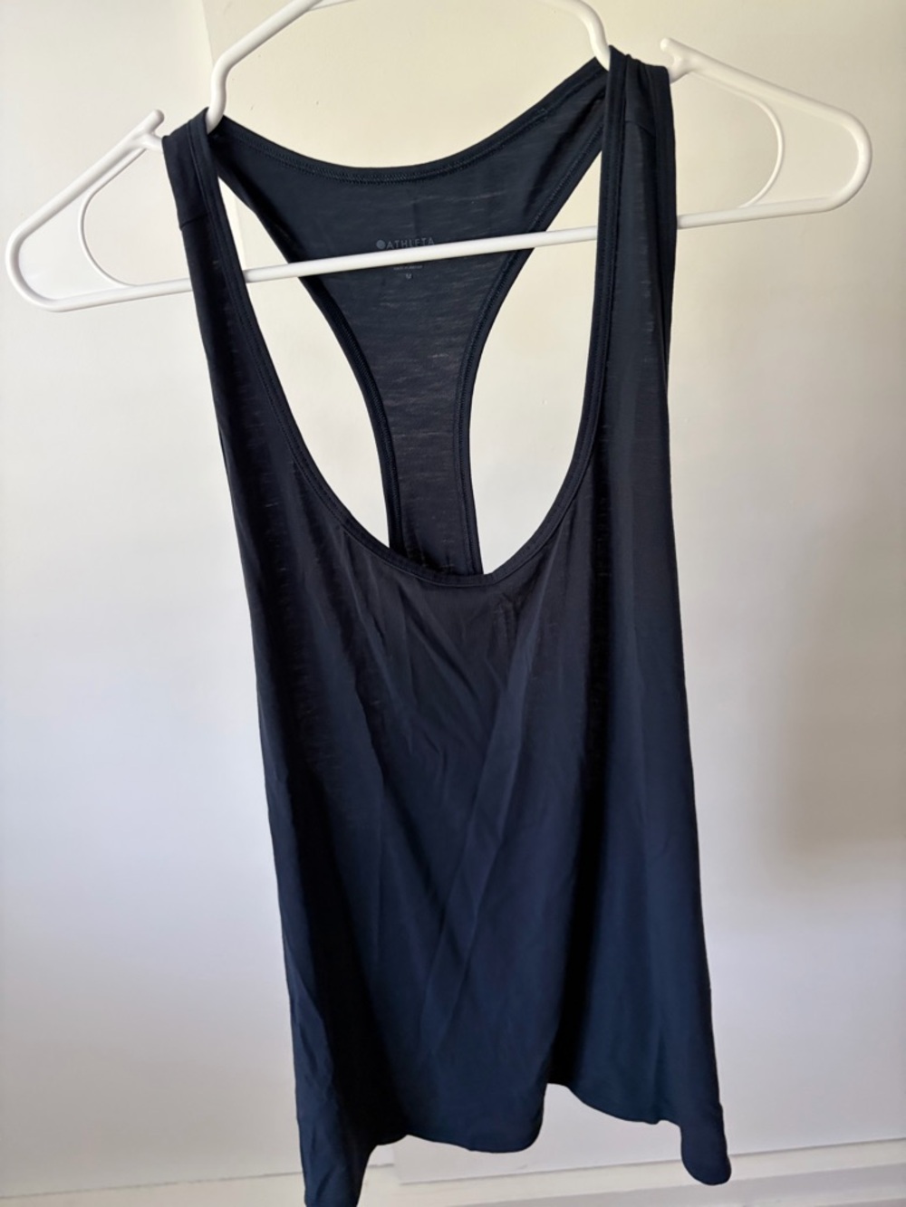 Athleta Navy Racerback Performance Tank Top